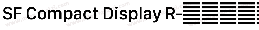 SF Compact Display R字体转换